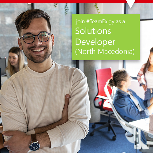 smiling IT employee macedonia in office