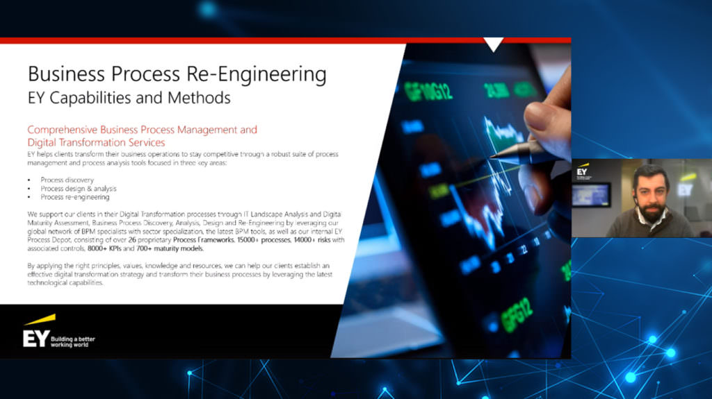 Screenshot of webinar for business process re-engineering