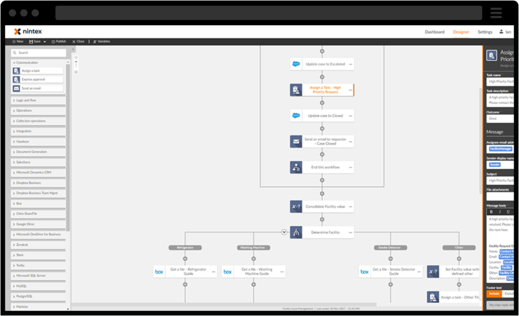 screenshot showing Nintex Form builder