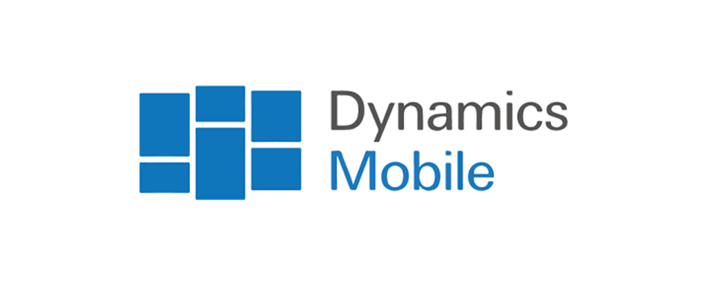 logo of dynamics mobile, blue squares