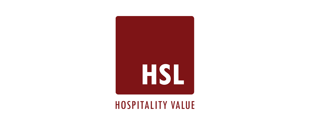 logo dei partner hsl, testo rosso quadrato bianco