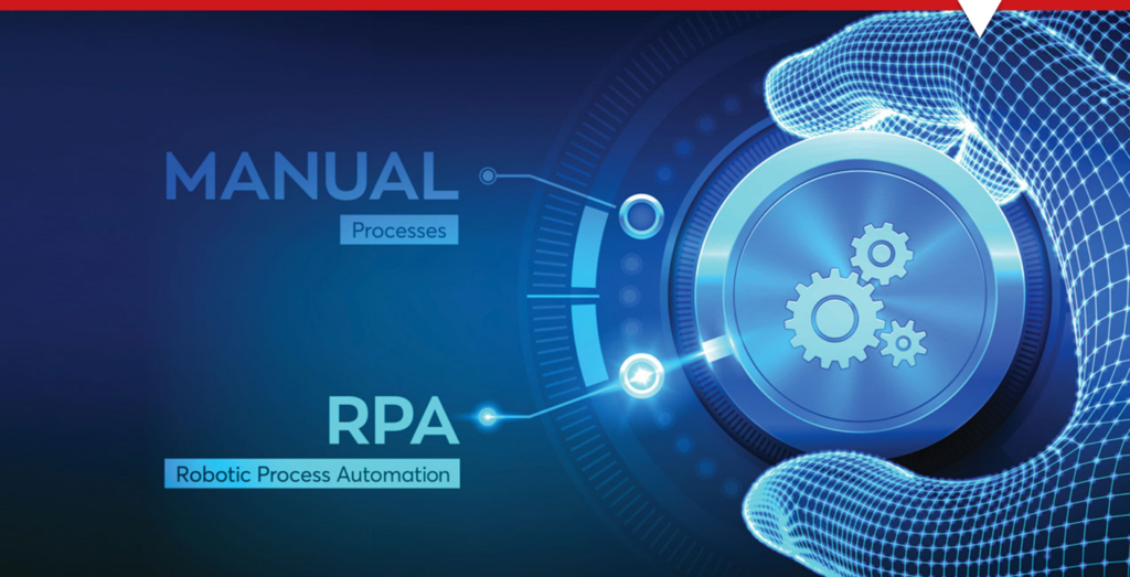 digital hand turning dial on RPA