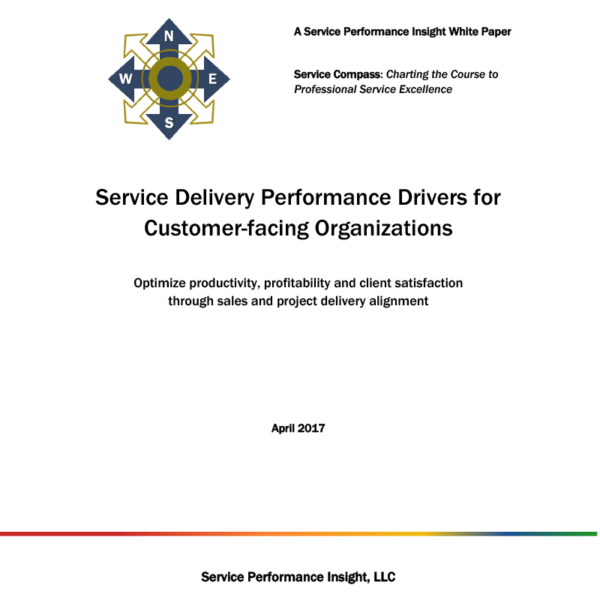 Screenshot dell'ebook Service Delivery Performance Drivers